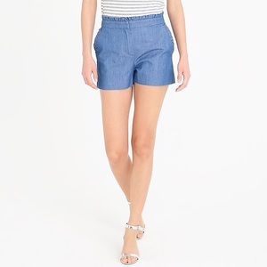 J.Crew Ruffle Chambray Short